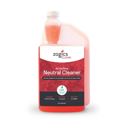 ZOGICS All Surface Neutral Cleaner, 32 oz CLNNEC32CN